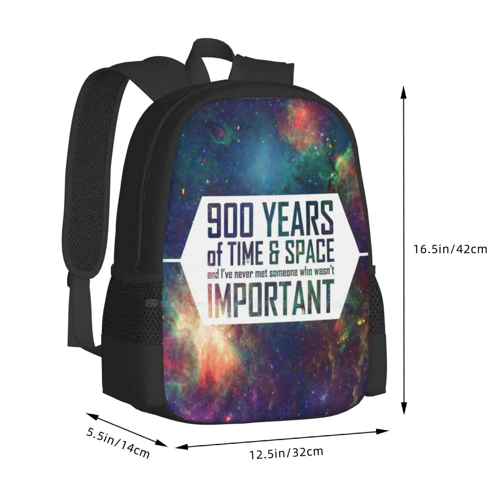 900 سنة من الوقت والمكان على ظهره للطلاب مدرسة الكمبيوتر المحمول حقيبة سفر الخيال العلمي إقتباس وقت الفضاء صندوق الشرطة برنامج تلفزيوني الحادي عشر #3