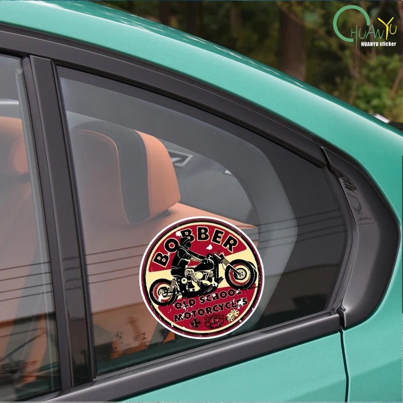 Retro Vintage Stickers Bobber Old School Cafe Ace Cult Rockabilly Piston Style Float Route Motorcycle Toolbox Vinyl Decals PVC