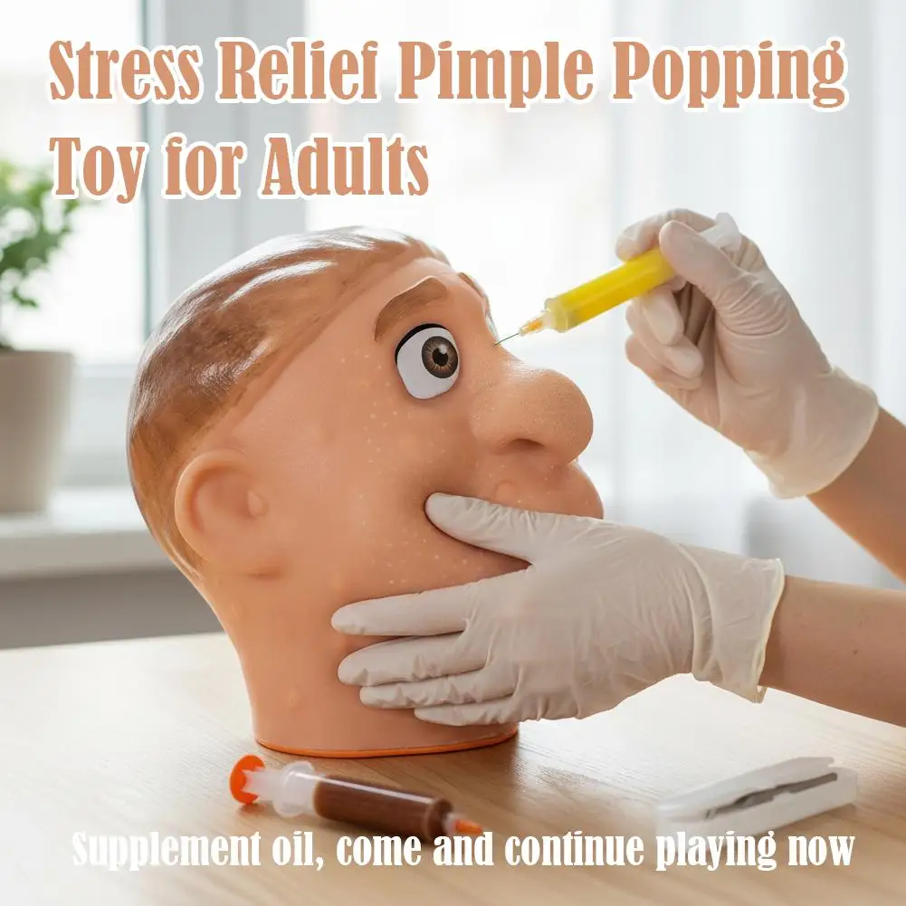 Stress Verlichten En Puistje Knijpen Speelgoed Grote Hoofd Mee-eter Puistje Bes Neus Model Ontluchting Stress Verlichten Pop Speelgoed
