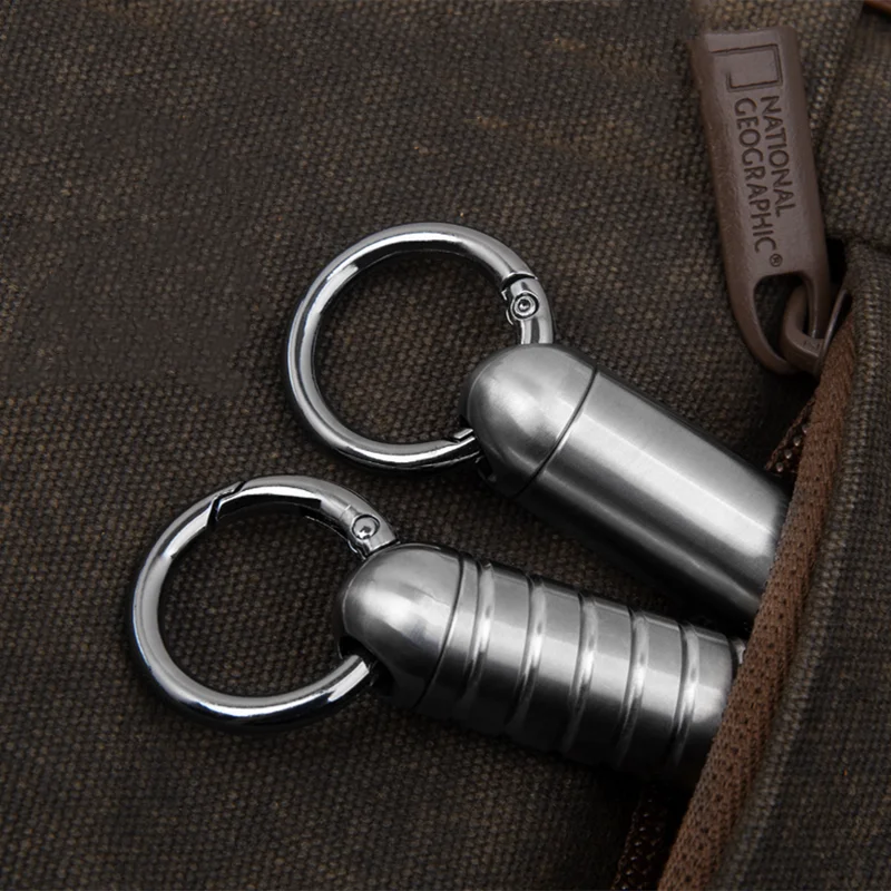 Titanium Alloy Portable Capsule Bottle Waterproof Canister Pillbox Outdoor EDC Supplies