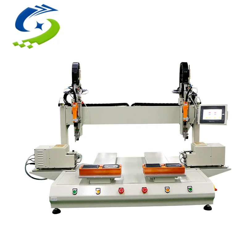 OEM Three Axis Desktop Dual Table Automatic Screw Fix Locking Machine Screwing Robot Use for M1.0-M5.0