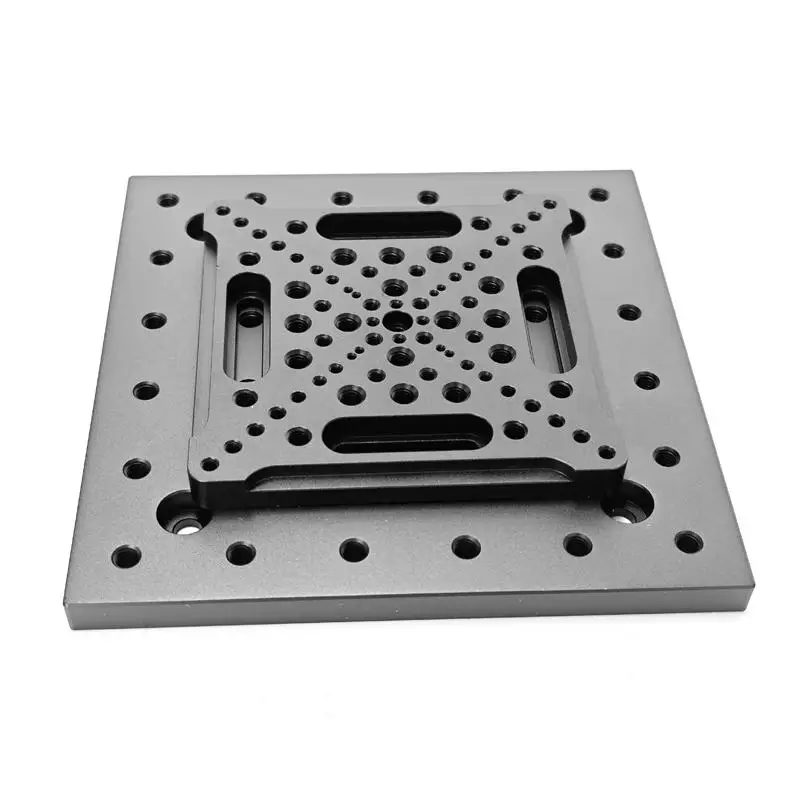 スライドアダプタープレート-光学ブレッドボード-マルチスレッドホールマトリックス-マルチホールプレート-ディスプレイスメントステージ-スライドアダプタープレート