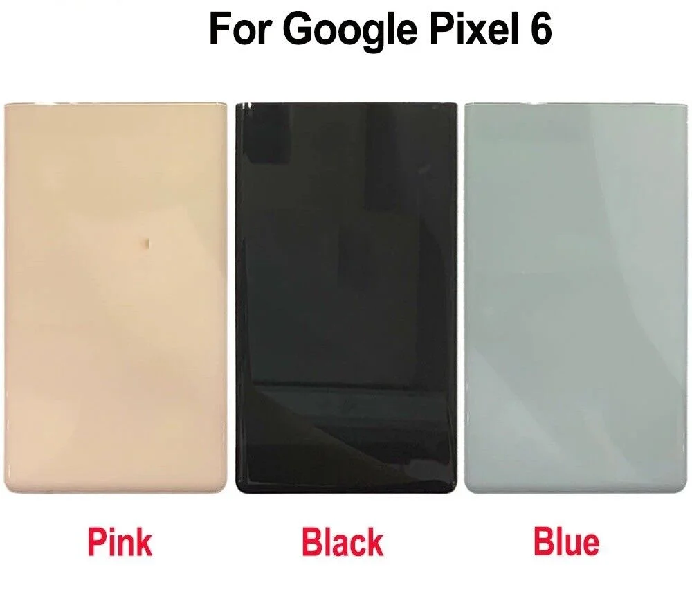 Cubierta trasera de batería para Google Pixel 6 6 Pro, carcasa de cristal, reemplazo, GLUOG G8VOU