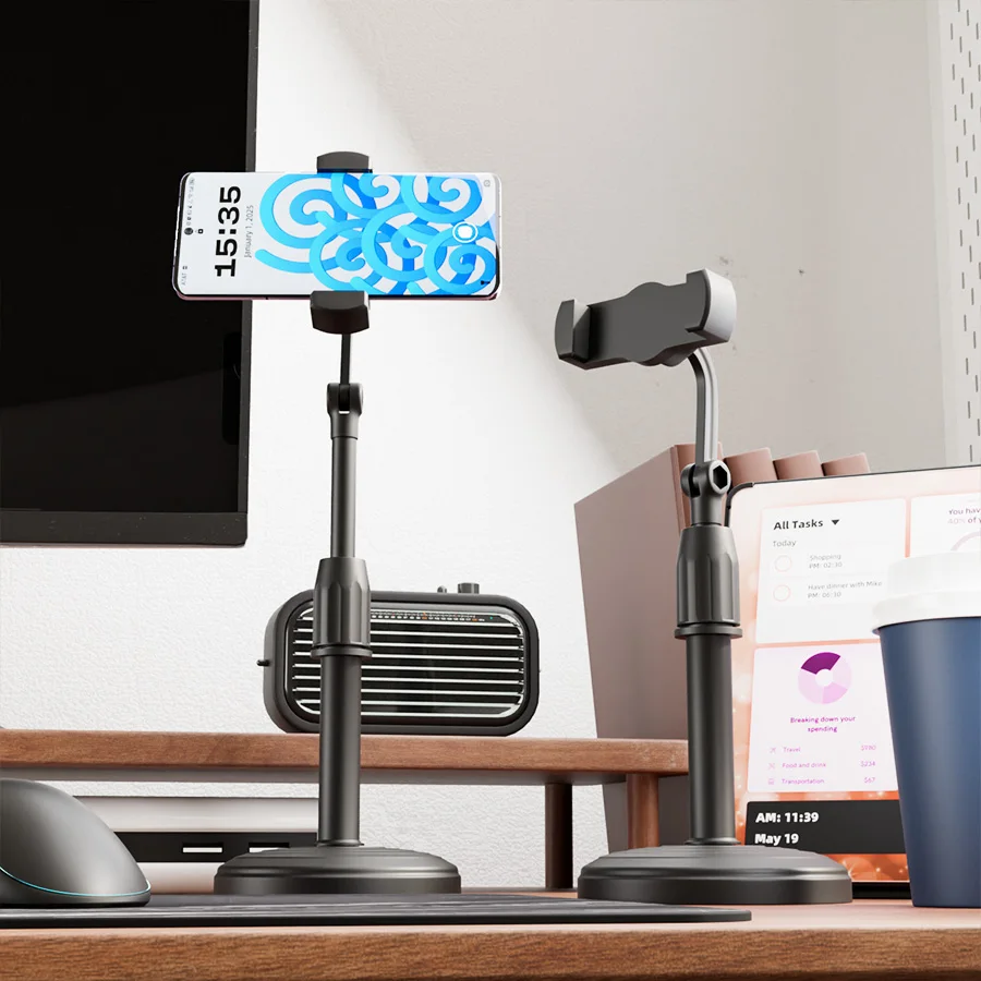 

Desktop Phone Holder Live Broadcast for Smartphone Adjustable with Phone Holder Stand Bracket for Mobile Telefoon Statief Stand
