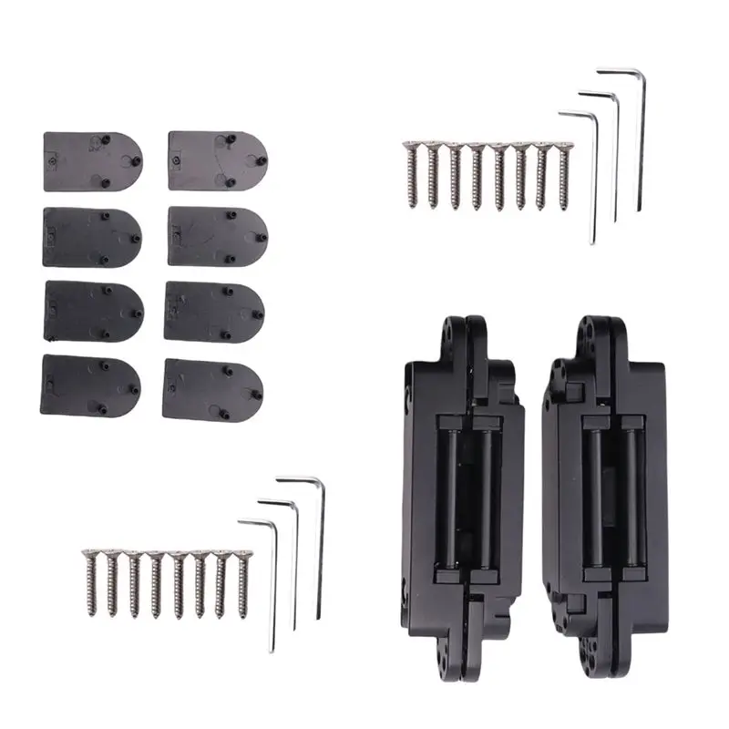 

A76K 2Pcs 6 Inch Concealed Door Hinges Invisible Hinges Concealed Hinges 180 Degree Swing Hinge 3 Way Adjustable Butt Hinge