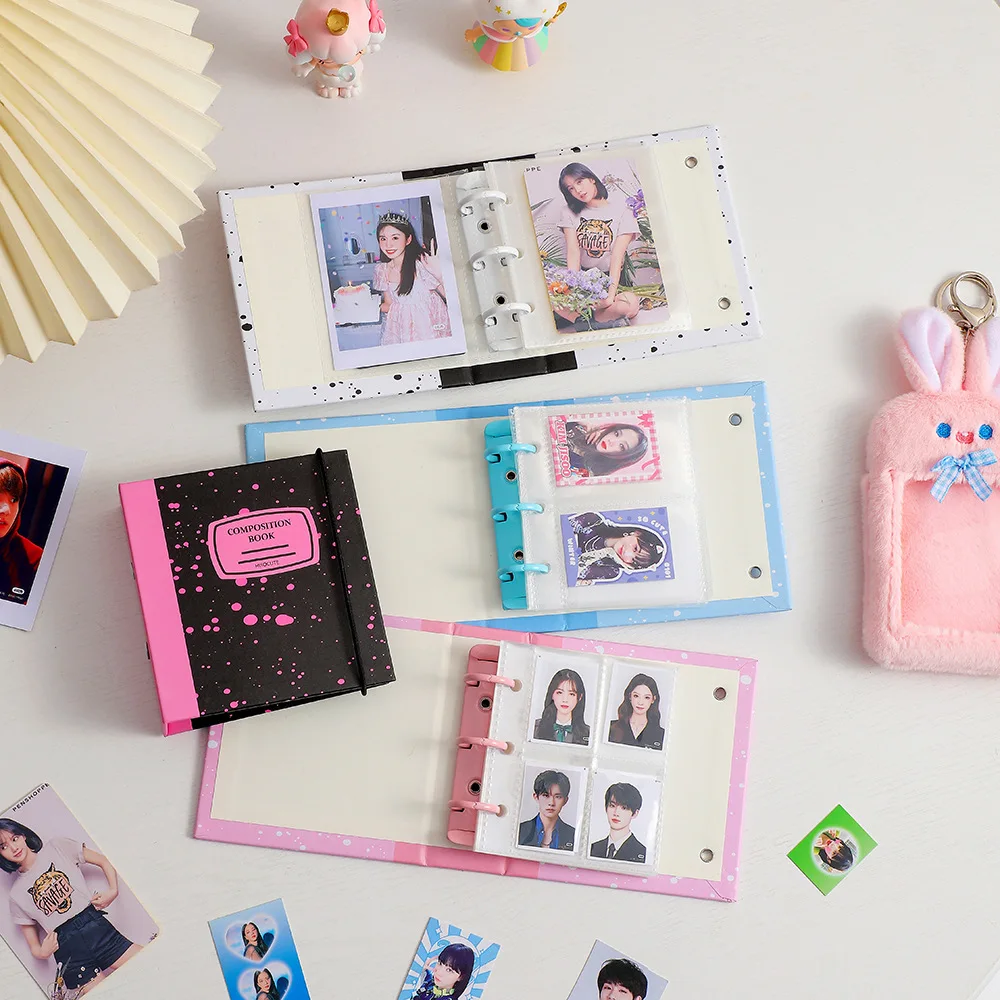 

SKYSONIC Marble Mini Binder Collect Book Jounral Cover INS Bandage 3" Photocards Photo Cards Organzier Korean Stationery