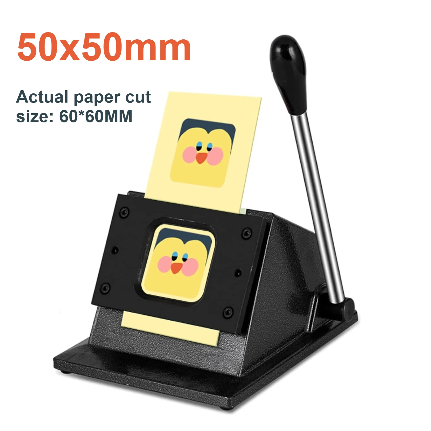 50mm Square Paper Cutter Tool Manual Punch Die Cutter for Button Maker Machine Pin Button Paper Cutter Cut for 50mmx50mm