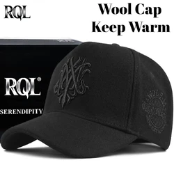 Wintermuts Groot Hoofd Xl Maat Wollen Baseballpet Voor Heren Trucker Hoed Geborduurd Totem Houd Warm Winddicht Snapback 2023