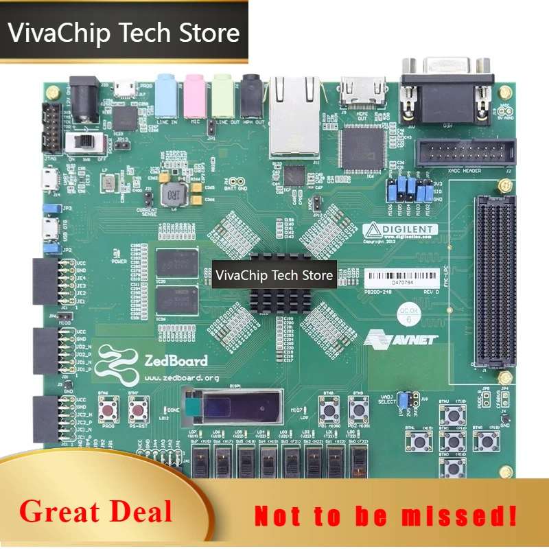 VivaChip TechZedBoard Embedded Development Board Zynq-7000 FPGA SoC XC7Z020 410-248 Professional For Educational Prototype