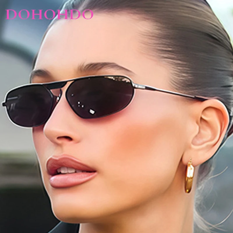 

Luxury Designer Oval Metal Frame Sunglasses Men Women Punk Vintage Outdoor Sports Fishing Driving Summer Traveling Shades UV400