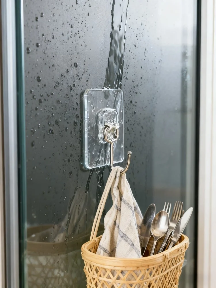 

10 шт. прозрачные клейкие крючки, сверхмощные бесследные настенные крючки, водонепроницаемые самоклеящиеся крючки для кухни, ванной комнаты, двери, домашней обуви