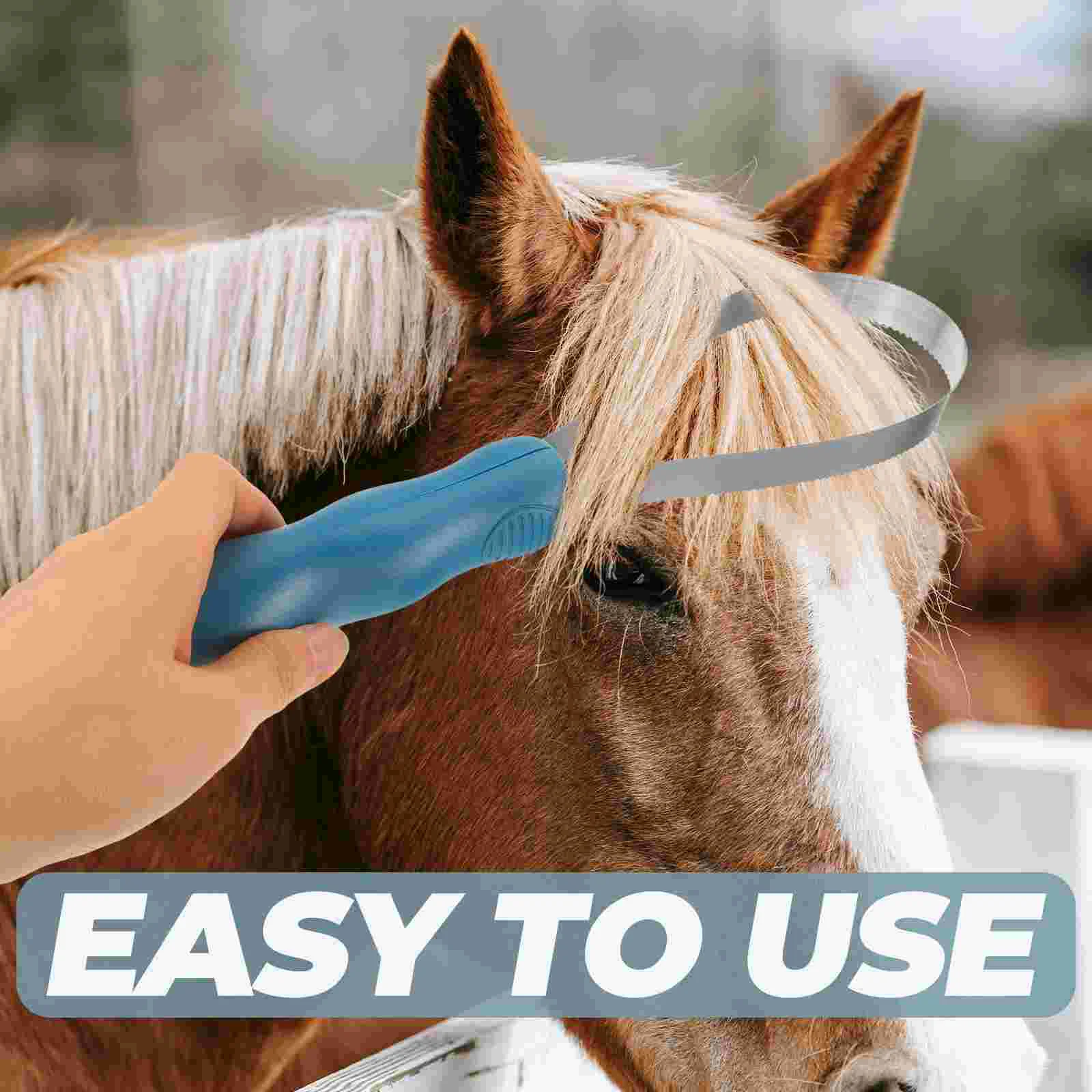 Horse Brush Cow Grooming Pet Hair Stable Supplies Shedding Blade Stainless Steel Hairbrush Bridegroom