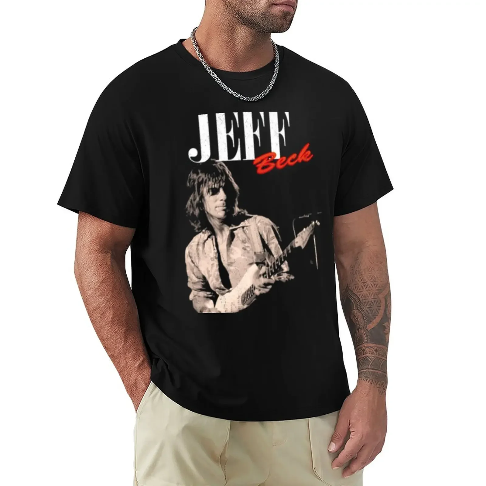 rock Jeff Beck cool T-Shirt animal prinfor boys vintage Blouse mens big and tall t shirts