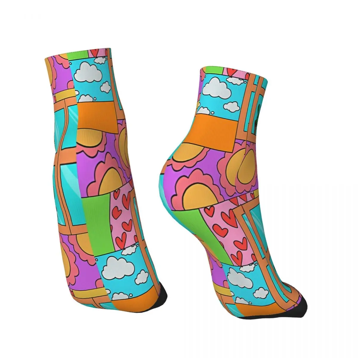 Cactus Pop Art Ankle Socks Male Mens Women Summer Stockings Polyester