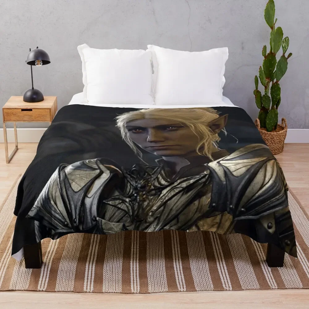 

Minthara the Drow Elf Oathbreaker Paladin Adventurer first meeting Throw Blanket Sofa Quilt Furry Blankets