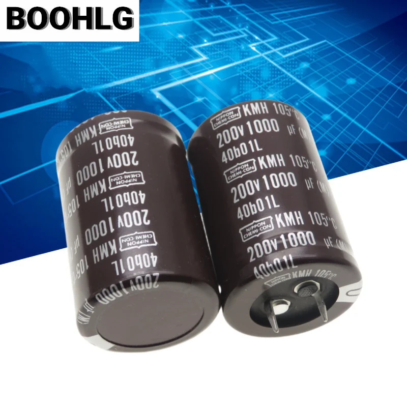 2PCS 1000UF 200V Black Diamond Capacitor 200V 1000UF 30X45 KMH 105 degrees