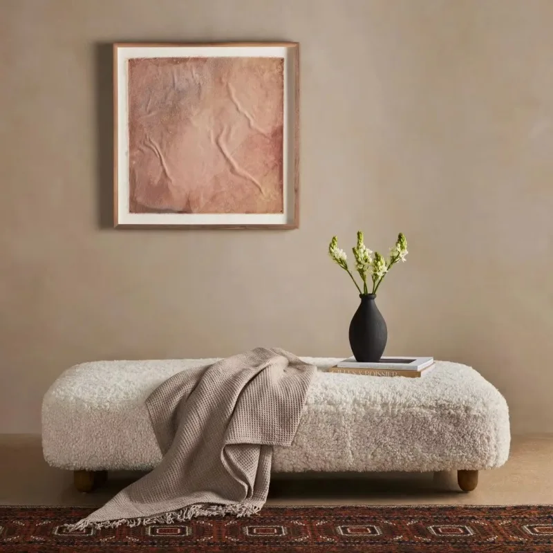 Modern living room ottoman entrance ottoman dresser stool chair bench ottoman