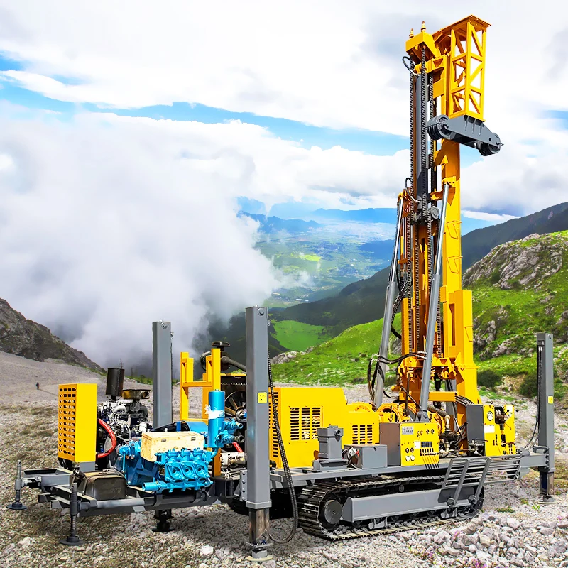 Dual-Purpose Drilling Rig 200m 300m 400m 500m 600m Mud And Air Drill Core Rig Down The Hole Hydraulic