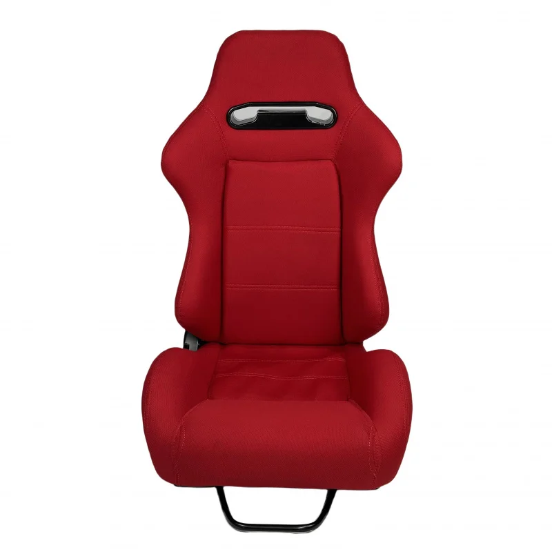 Suitable for Customized Color RED Suede Car Vehicle Gaming Station Adjustable Sim Bucket Racing Seats - view 3