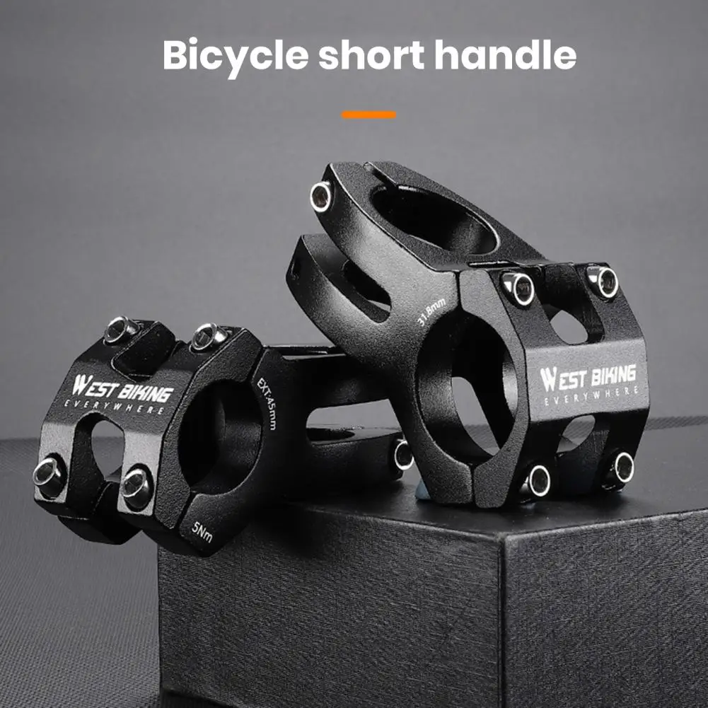 Bike Stem Riser Adjustable Stem Riser Adjustable Aluminum Alloy MTB Power Stem for Road Bike with Non-slip for Enhanced