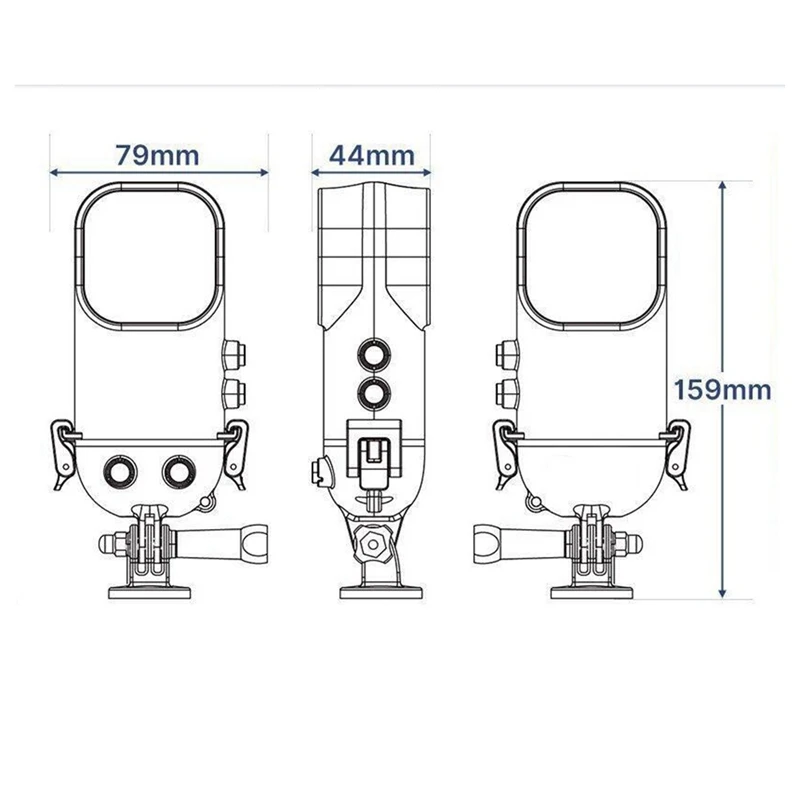 Para Insta360 X3 Shadow Rock cámara panorámica 40M funda de buceo funda impermeable empalme sin costuras funda impermeable