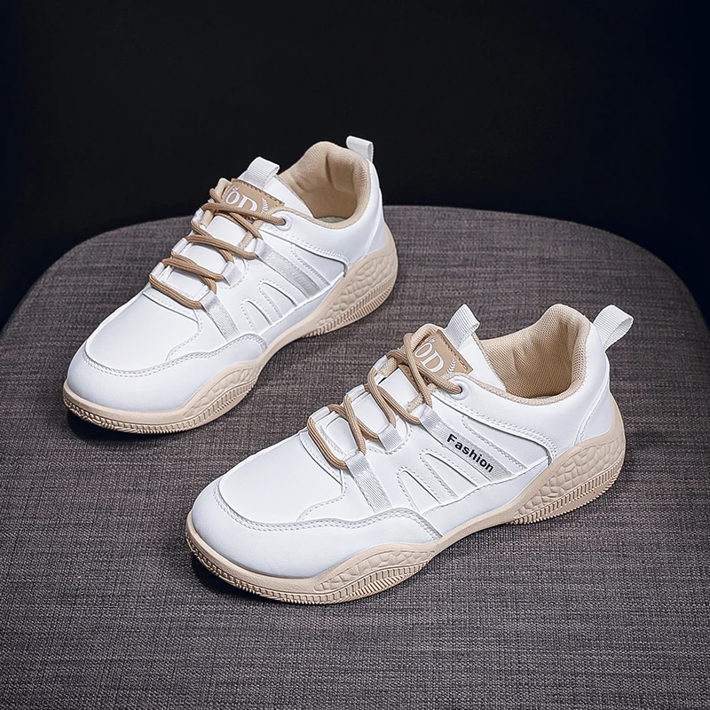 

Trendy Women Leisure Golf Sport Shoes White PU Leather Female Golfer Training Sneakers Anti-slippery Turf Golfing Shoes Girls