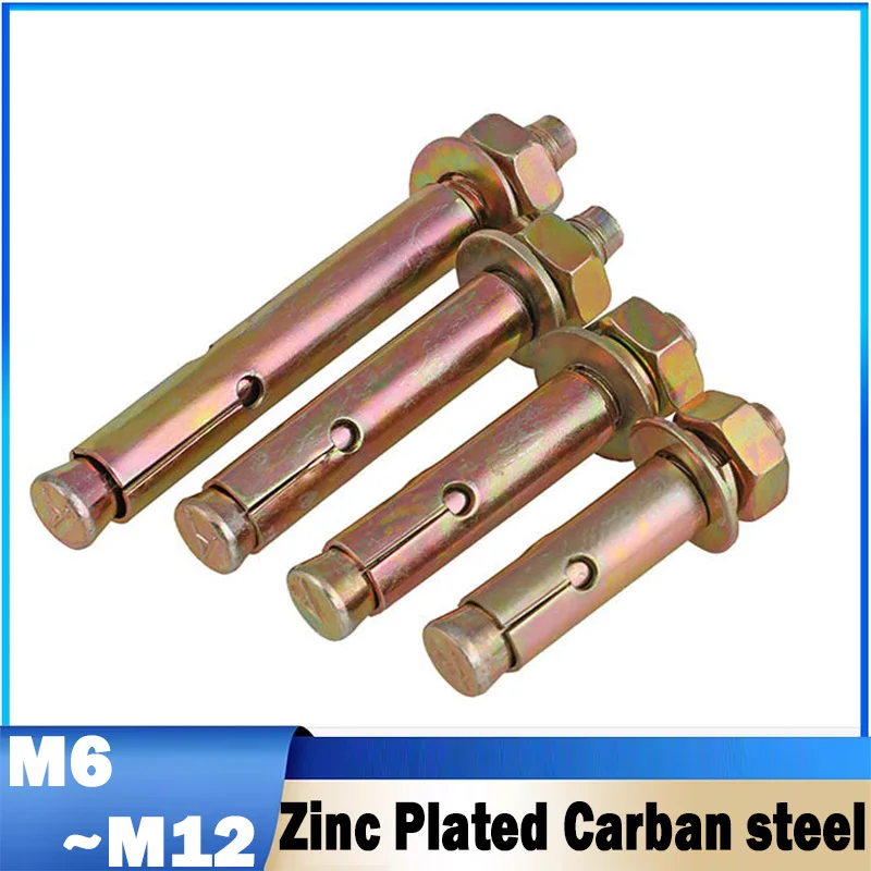1Pcs M6 M8 M10 M12 M14 M16 M18 M20 Expansion Bolt Zinc Plated Fix Bolts External Screw External Expansion Screw