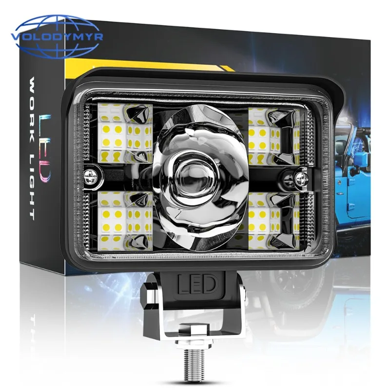 

Volodymyr 3inch LED Light Bar Yellow White Off Road Spotlight Work Light For Truck Tractor 4X4 Boat 12v 24v Headlight Fog Lamp