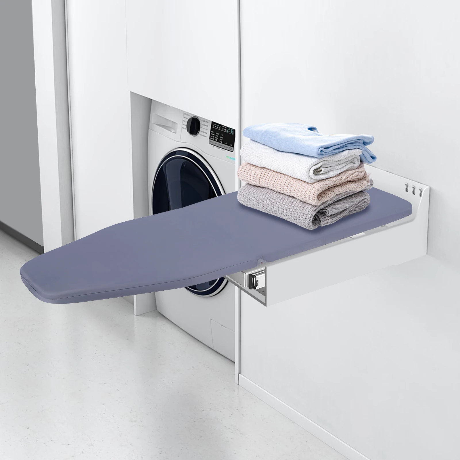 Extendable Ironing Board Folding Ironing Board 180° Rotation Ironing Board Cabinet Space Saving Storage in Cabinet