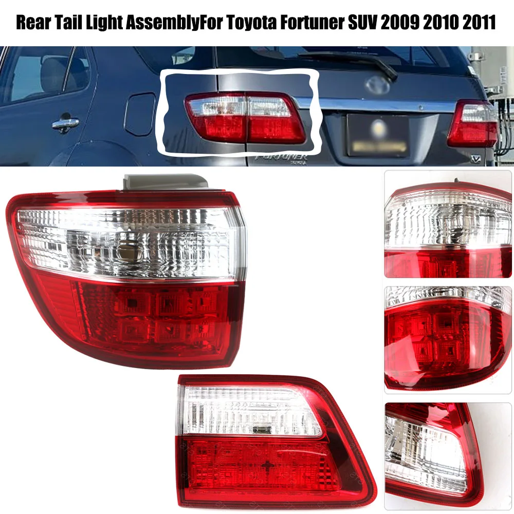 Rear Tail Light AssemblyFor Toyota Fortuner SUV 2009 2010 2011 Taillamp Brake Turn Signal Lamp