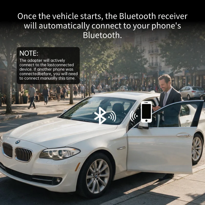 Bluetooth 5.0 Adapter for the CIC System in BMW 2005-2012 (Chassis Codes E-Series Models) USB AUX Input Audio Adapter - view 6