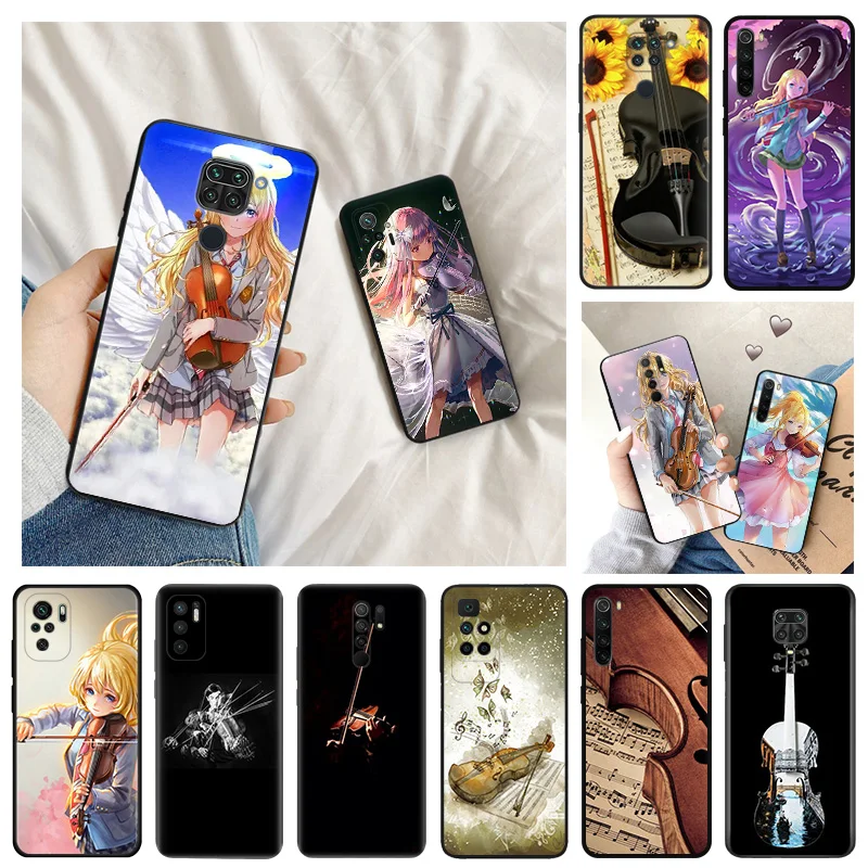 Ultra Thin Matte Phone Case For Redmi Note 9 10 8 7 8t a3 a3x 13 10c 10a 9a 9c 9s 10s Xiaomi 9t 10t Pro Violin Girl Cello Cover