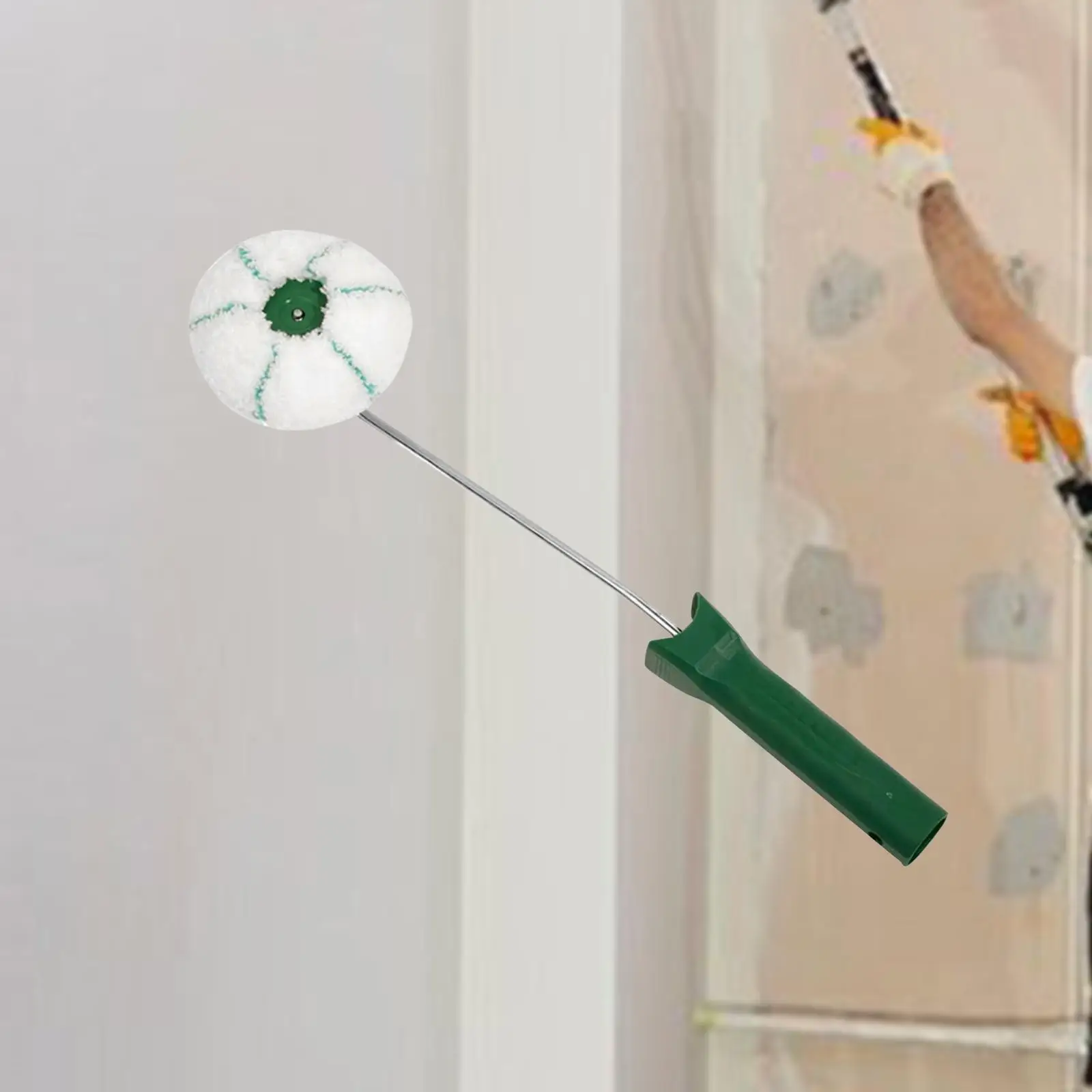 코너 페인트 롤러 DIY 홈 장식을위한 경량 실용 재사용 가능한 인체 공학적 핸들 사무실 베이스 보드 코너 트리밍