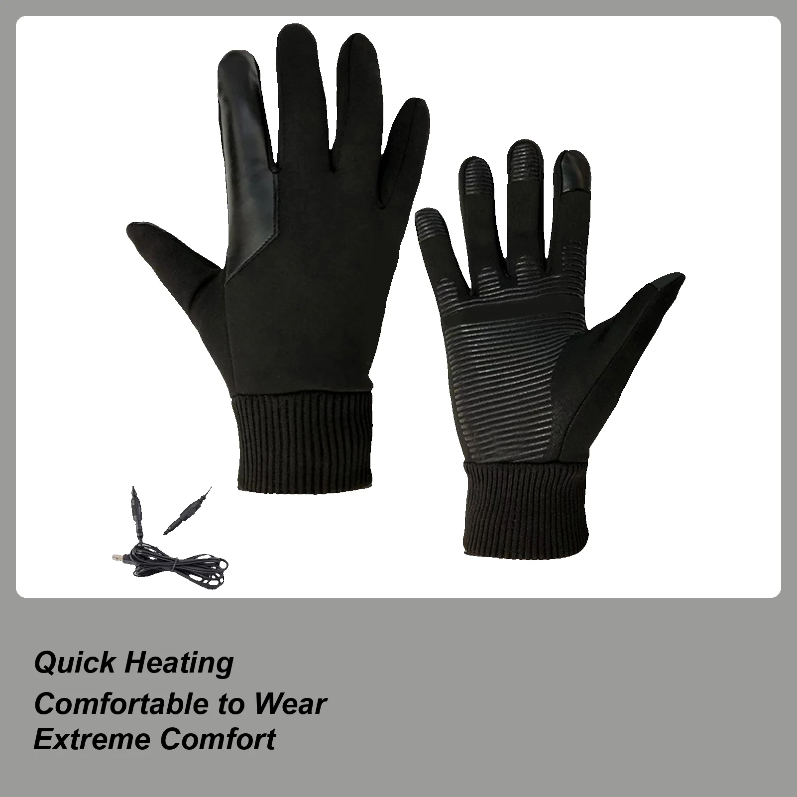 

Windproof Heated Work Gloves Waterproof Winter USB Heating Gloves Touchscreen for Outdoor Jobs & Camping, Cold Weather