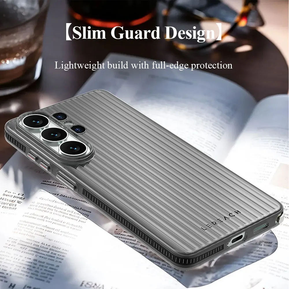 Lereach für Samsung Galaxy S26 Ultra S25 Ultra S24 Ultra S26+ Geriffelte Matte Handyhülle Rutschfest Schlank Fingerabdruckresistent – Detail 5