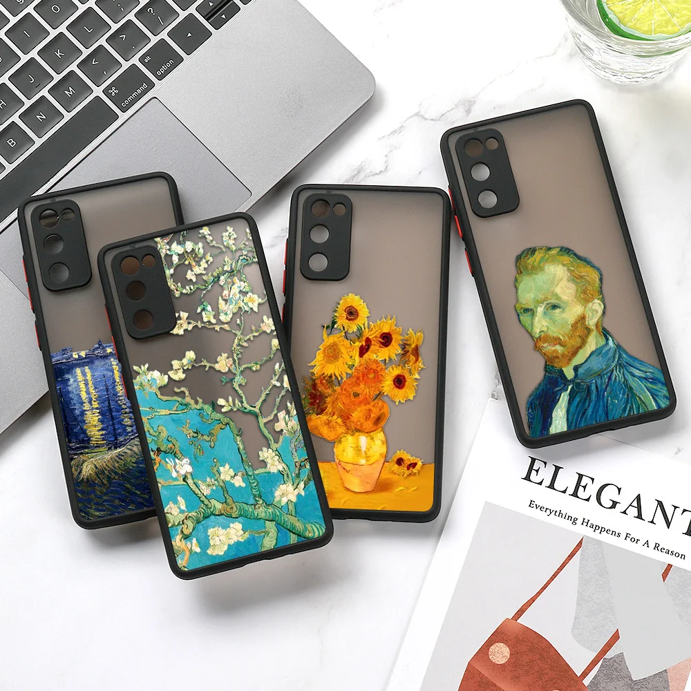 Art Oil Painting Phone Case For Samsung S24 S22 S23 Ultra Case A54 A34 A53 A23 A32 A72 A52 A05S A14 A33 A35 A55 S21 S20 FE Cover
