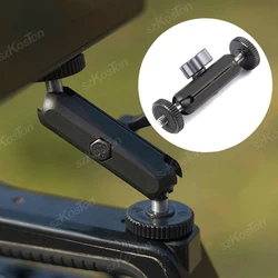 Double Ball head Magic Arm 1/4 inch Screw CNC for SLR Camera Tripod Cage Rig LED Video Light Microphone Field Monitor