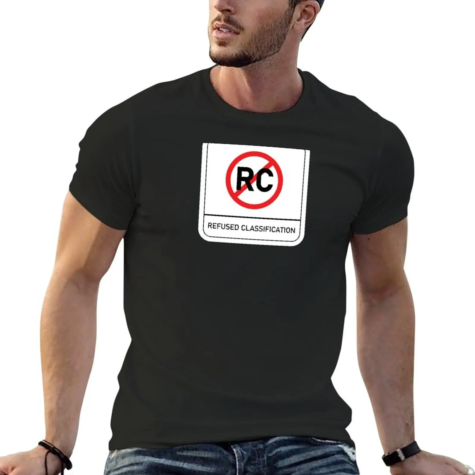 Australian Refused Classification (RC) Rating T-Shirt vintage graphic tee blacks oversized t shirt men