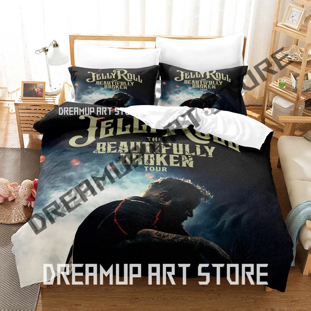 3D Printed Jelly Roll The Beautifully Broken Bedding Set for Boys Girls Duvet Cover Twin Queen King Full Single Double Sizes