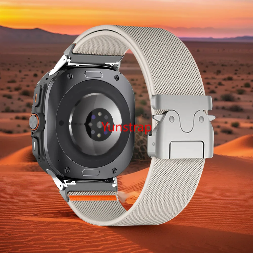 Elastische Nylon-Fallschirmschnalle für Samsung Galaxy Watch 8 8Classic Ultra 2 1 Armband Galaxy 8 40 mm 44 mm 46 mm 47 mm Band