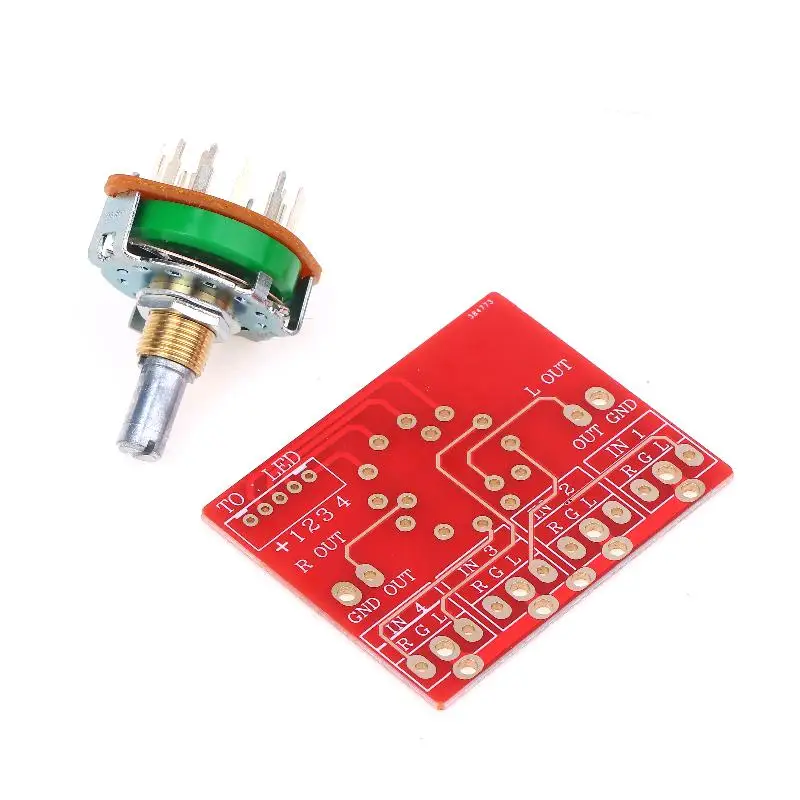 Rotary Switch 3 Pole 4 Position Signal Selection Power Amplifier Audio Signal Switch Accessories