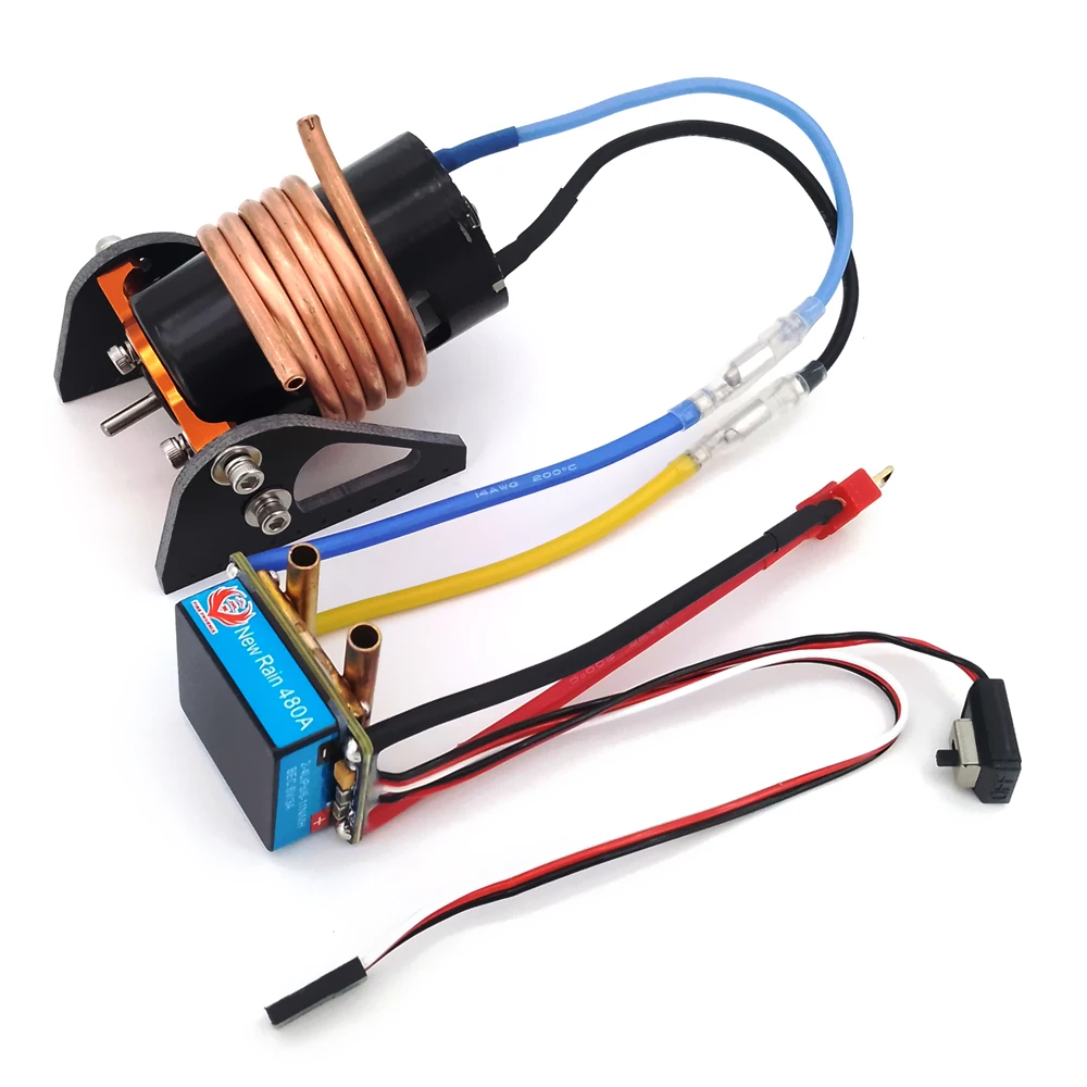 Комплекты с мотором 550 Brushed Motor и регулятором скорости 80A ESC подходят для аккумуляторов 2-4S для радиоуправляемых лодок, буксирных судов, морских судов, игрушечных лодок, лодок для прикормки/рыбалки.