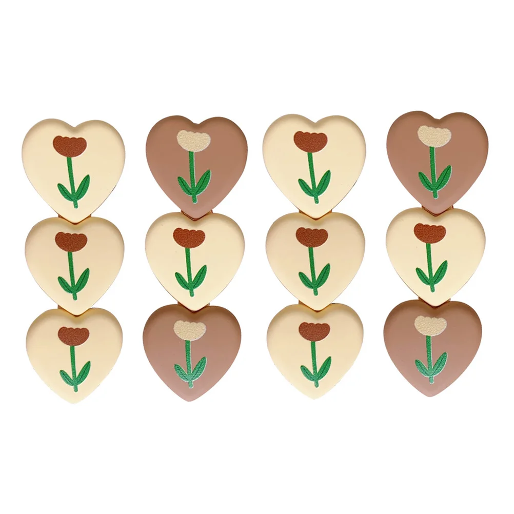 

4pcs Heart Shape Hair Clips Cartoon Hair Barrettes Cute Women Hair Accessories