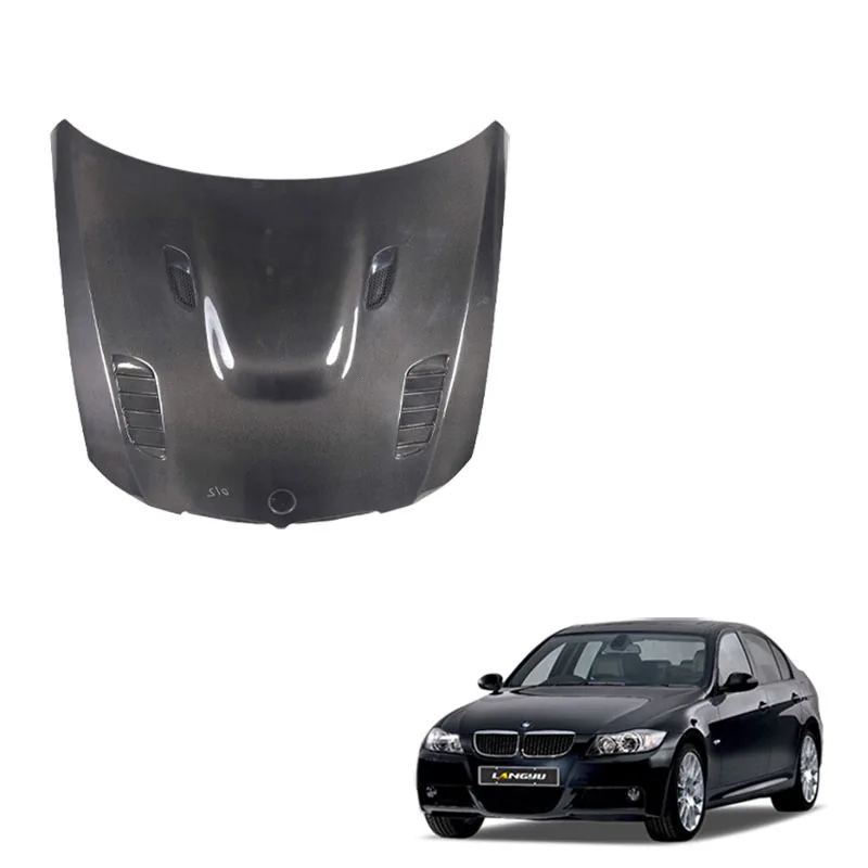 

Auto Body Parts Front Bonnet Hood Cover V Style Carbon Fiber Engine Hoods for 3 Series E90 Pre 2005-2008