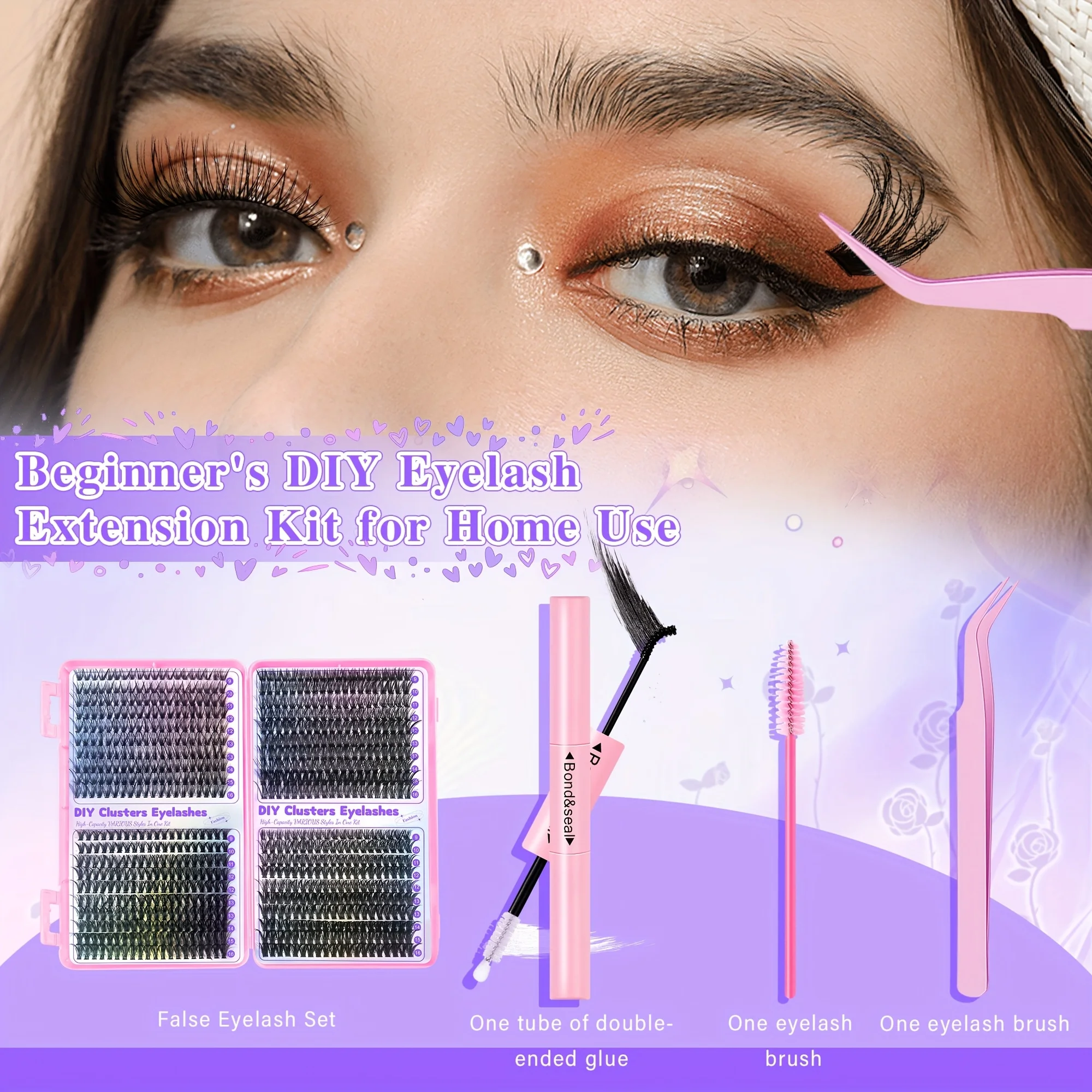 30D40D50D60D Mixed styles, 9-16mm Mixed lengthsD Curved Vacation Lash Sets Suitable for all kinds of festivals and stages.