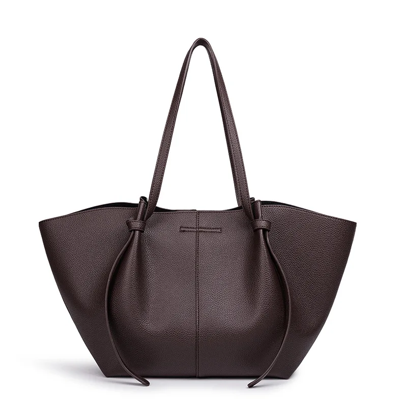 Simple Vintage Fashionable Tote Bag For Women Trendy Design Large Capacity Luxury Leather Diaper Bags For Stylish Moms - view 3