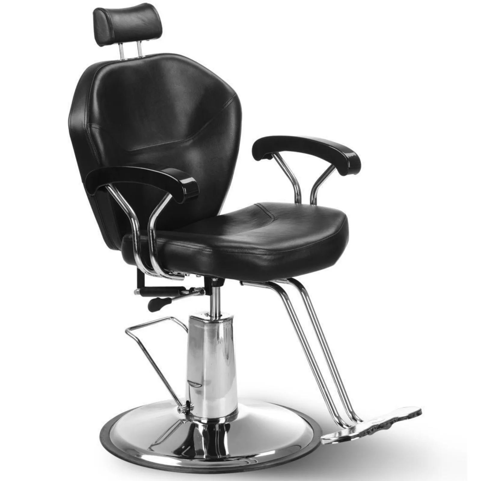 US Hydraulic tilt barber chair adjustable salon beauty spa hair styling shampoo-