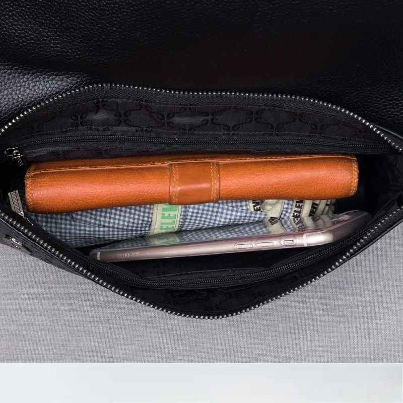 Damska skórzana kopertówka, nowy styl, damska torba listonoszka, modna i elegancka, kopertówka na imprezę, mała torebka damska