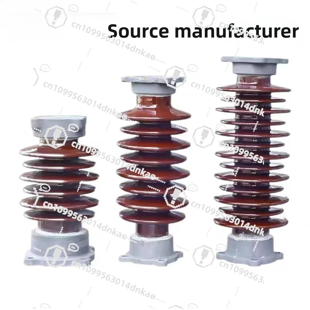 ZSW-35/4/8 Indoor and External High Voltage 35KV Pillar Insulator Anti-fouling Ceramic Support Column Porcelain Bottle Line