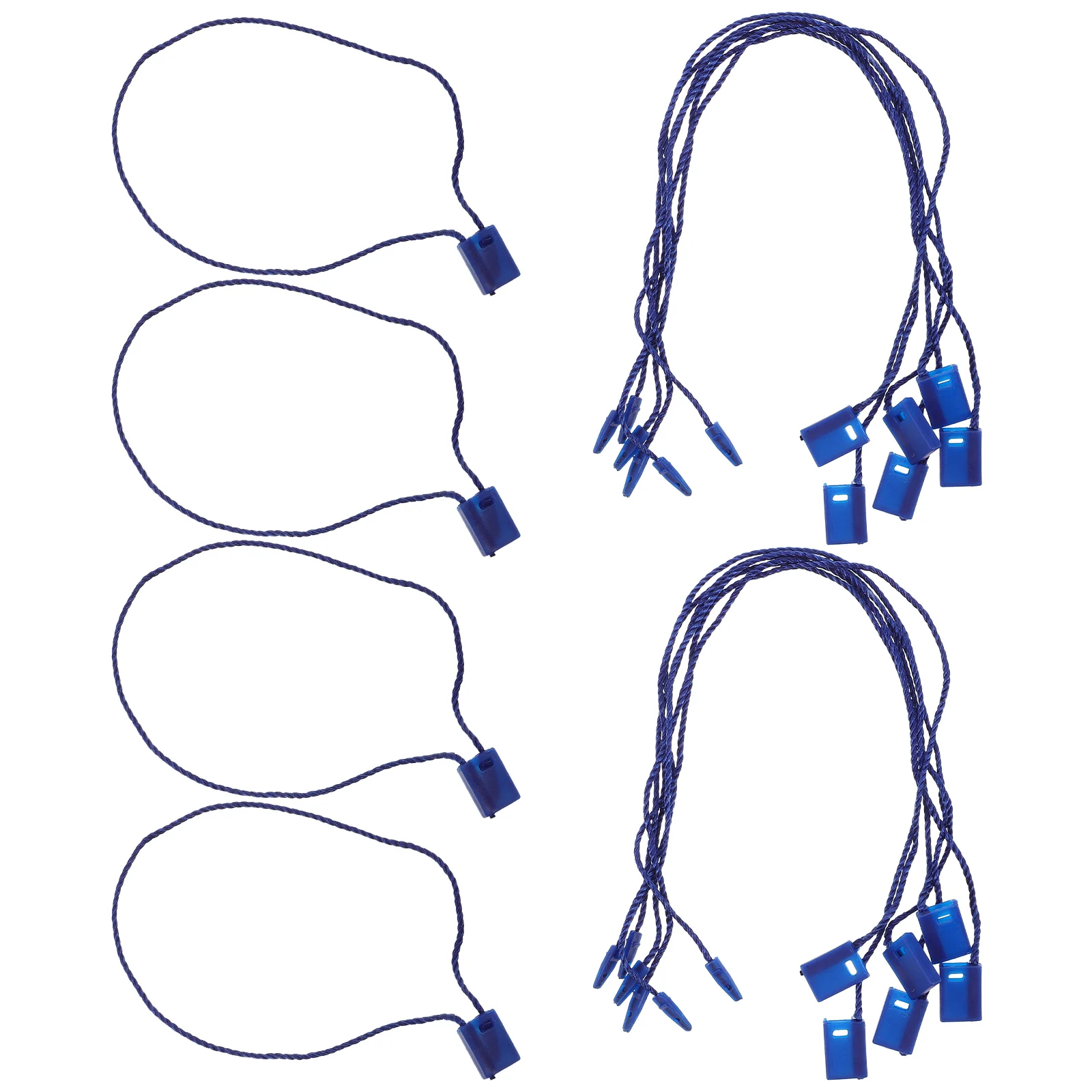 

Square Buckle Tag Rope Cords Swing Snap Lock Pin Loop Fasteners Clothing Ropes Plastic Loops Tags for Clothes Luggage